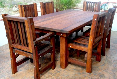 San Francisco Redwood Patio Table