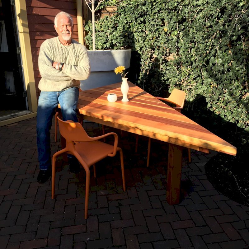 Custom design triangular San Francisco table by customer request. Yes, we can make them any size and shape you need! Custom design triangular San Francisco table by customer request. Yes, we can make them any size and shape you need!