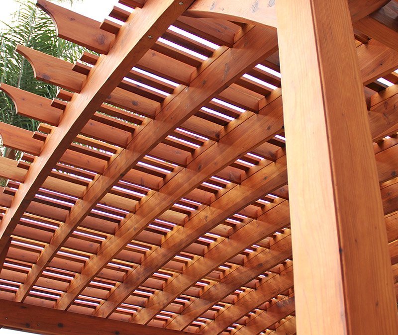 Sebastopol Pergolas (Options: 26' L x 24' Arc W, Mature Redwood, Transparent Premium Sealant). Photo Courtesy of Ms. Diane Williams of Encinitas, CA. Photo shows extra large timber custom design with 8x8 posts and 2x10 arches, 26 ft long. Sebastopol Pergolas (Options: 26' L x 24' Arc W, Mature Redwood, Transparent Premium Sealant). Photo Courtesy of Ms. Diane Williams of Encinitas, CA. Photo shows extra large timber custom design with 8x8 posts and 2x10 arches, 26 ft long.