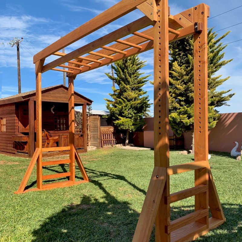Sheldon S Monkey Bar Set Forever Redwood