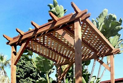 Small Lattice Pergola