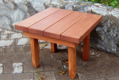 Side Tables Handcrafted From 100 Redwood Free Shipping