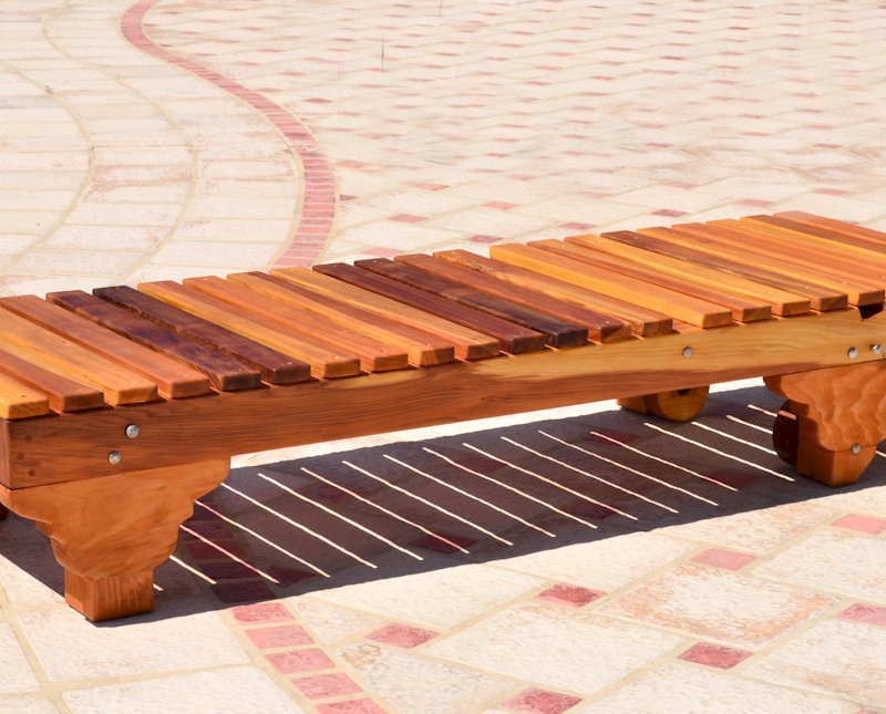 Sol Redwood Patio Lounger (Options: Single, Standard 74", Redwood, No Armrests, 13''H, Include Wooden Wheels, No Cushion, Transparent Premium Sealant). Sol Redwood Patio Lounger (Options: Single, Standard 74", Redwood, No Armrests, 13''H, Include Wooden Wheels, No Cushion, Transparent Premium Sealant).