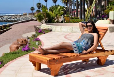 Sol Redwood Patio Lounger