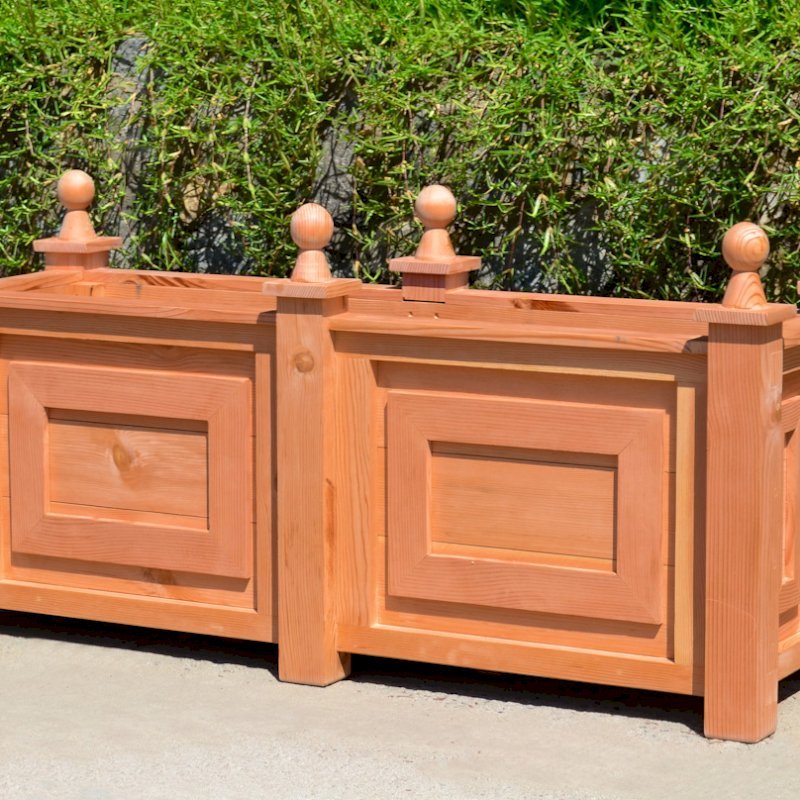 Soleil Planter (Options: 42" L, 18" W, 18" H, Douglas-fir, 3-inch feet, No Growing Vegetables, Transparent Premium Sealant). Soleil Planter (Options: 42" L, 18" W, 18" H, Douglas-fir, 3-inch feet, No Growing Vegetables, Transparent Premium Sealant).