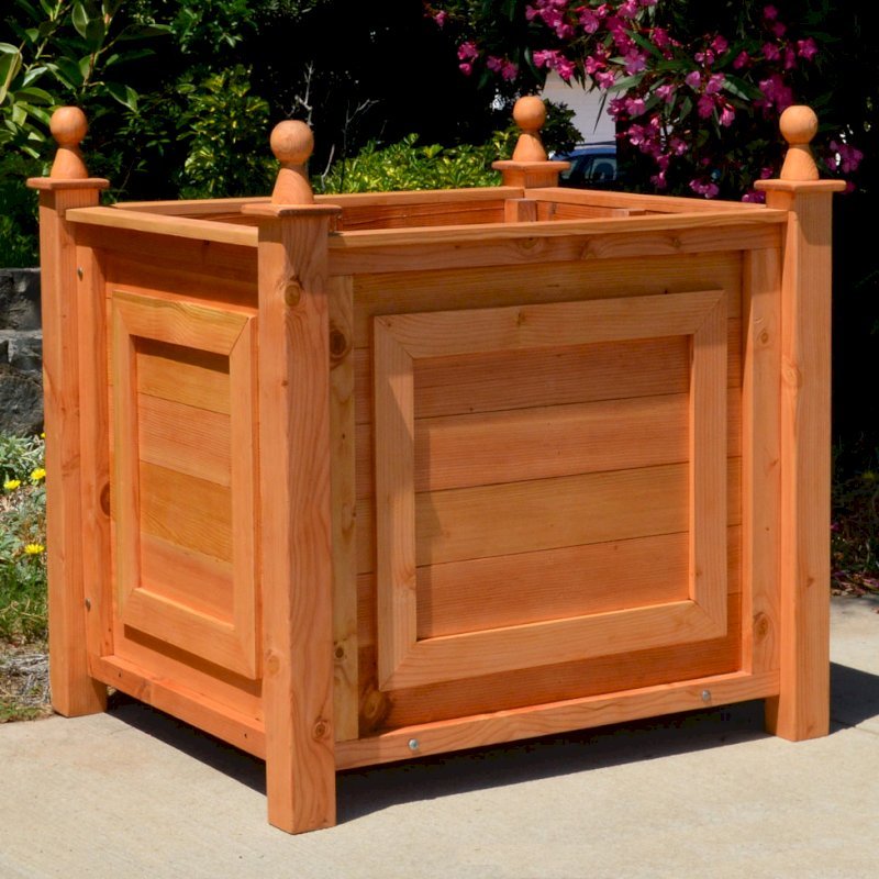 Soleil Planter (Options: 42" L, 36" W, 36" H, Douglas-fir, 3-inch feet, No Growing Vegetables, Transparent Premium Sealant). Soleil Planter (Options: 42" L, 36" W, 36" H, Douglas-fir, 3-inch feet, No Growing Vegetables, Transparent Premium Sealant).