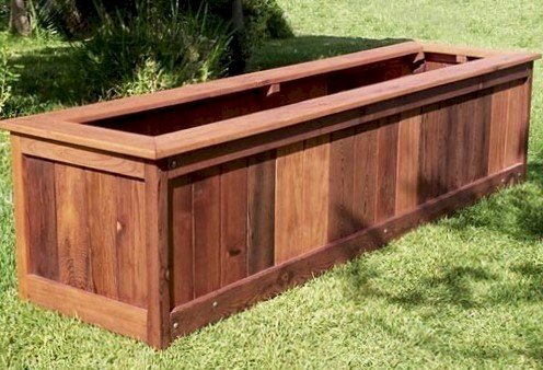Sonoma Planters (Options: 96" L, 24" W x 24" H, Old-Growth Redwood, Seating Ledge, No Feet, No Trellis, No Growing Vegetables, Unfinished). Sonoma Planters (Options: 96" L, 24" W x 24" H, Old-Growth Redwood, Seating Ledge, No Feet, No Trellis, No Growing Vegetables, Unfinished).