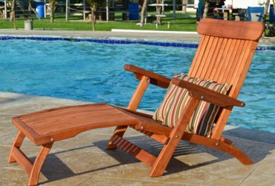 Steamer Wood Chaise Lounger