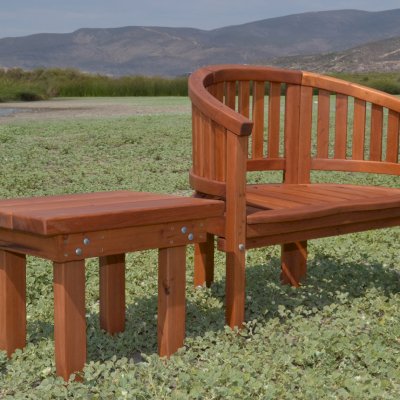 Shine Company Rectangular Side Table, Large, Natural