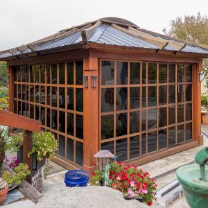 Sliding Doors: DIY Redwood Gazebo Kit 