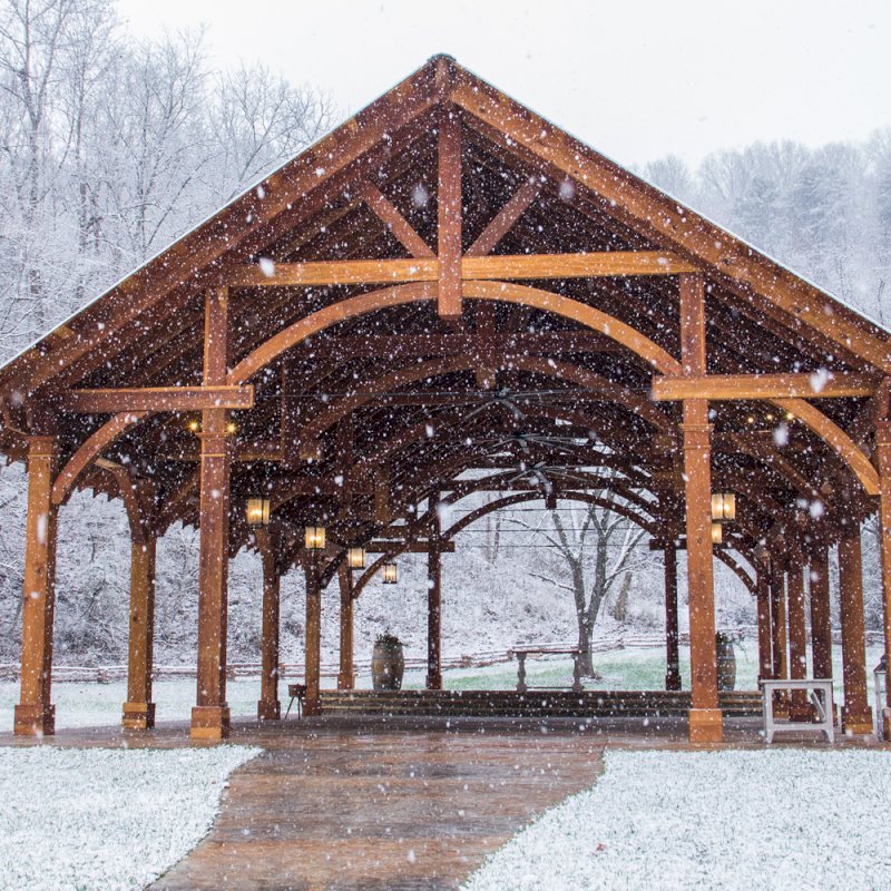 The Cardinal's Nest Pavilions (Options: 60’ L x 34’ W, California Redwood, 16-Post Anchor Kit for Hurricane Anchors will be at least 24" x 24" x 36", Electrical Wiring Trim Kit for 6 Posts, and 6 Cutouts for Outlets, 2 Ceiling Fan Bases and at least 4 cutouts for Electrical Boxes, Transparent Premium Sealant), Photo Courtesy of S. Hilton of Sevierville, TN. The Cardinal's Nest Pavilions (Options: 60’ L x 34’ W, California Redwood, 16-Post Anchor Kit for Hurricane Anchors will be at least 24" x 24" x 36", Electrical Wiring Trim Kit for 6 Posts, and 6 Cutouts for Outlets, 2 Ceiling Fan Bases and at least 4 cutouts for Electrical Boxes, Transparent Premium Sealant), Photo Courtesy of S. Hilton of Sevierville, TN.