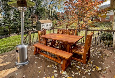 The Classic Redwood Patio Table