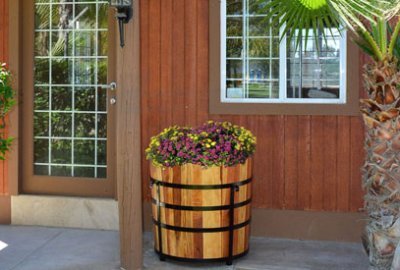 The Half Barrel Planters