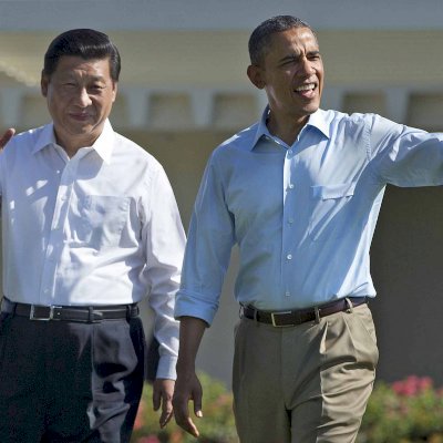 Photo shows President Obama and Chinese President Xi Jinping at Sunnysland Summit, Saturday June 8th. Find the full note at: http://english.cri.cn/11354/2013/06/09/2724s769296_1.htm