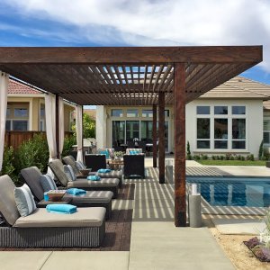 The Silverado Modern Pergola Forever Redwood