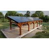 The Solar Pergola, Custom Made from Redwood