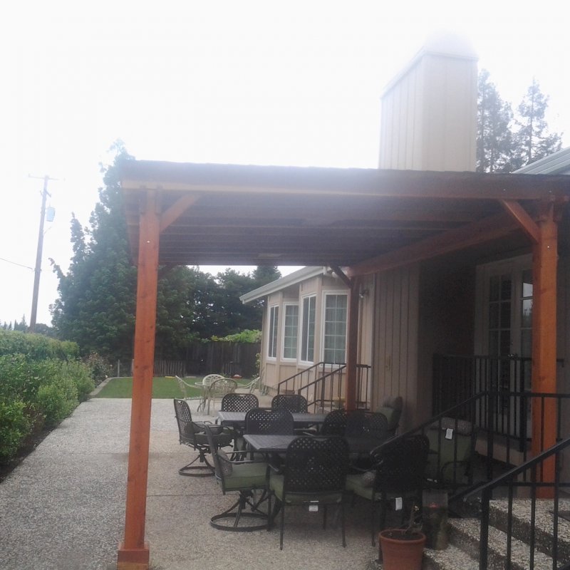 The Sunset Patio Pavilion (Options: 20' x 12', No Privacy Panels, California Redwood, 9ft H, No Electrical Wiring Trim, 4-post Anchor Kit for Gale-Wind, No Post Decorative Trim, No Ceiling Fan Base, No Curtain Rods, Transparent Premium Sealant) The Sunset Patio Pavilion (Options: 20' x 12', No Privacy Panels, California Redwood, 9ft H, No Electrical Wiring Trim, 4-post Anchor Kit for Gale-Wind, No Post Decorative Trim, No Ceiling Fan Base, No Curtain Rods, Transparent Premium Sealant)