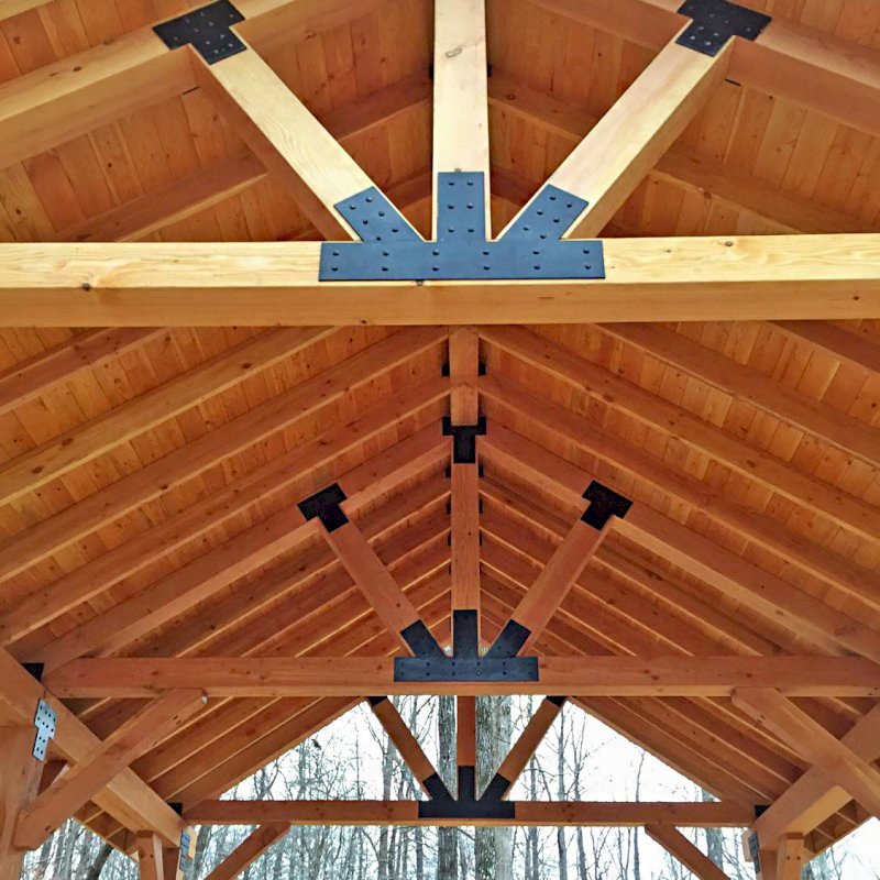 The Thick Timber Toledo Wood Pavilions (Options: 26' L x 20' W, Douglas-fir, 6-Post Anchor Kit for Gale-Wind, Electrical Wiring Trim for 3 Posts, 10 x 10 Supports and Posts, 8 x 8 Rafters, Transparent Premium Sealant). Photo Courtesy of M. Turner of Thaxton, MS. The Thick Timber Toledo Wood Pavilions (Options: 26' L x 20' W, Douglas-fir, 6-Post Anchor Kit for Gale-Wind, Electrical Wiring Trim for 3 Posts, 10 x 10 Supports and Posts, 8 x 8 Rafters, Transparent Premium Sealant). Photo Courtesy of M. Turner of Thaxton, MS.