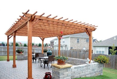 The Traditional Wooden Garden Pergola