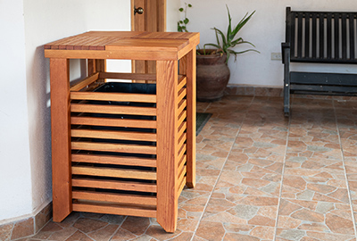 The Trellised Trash Receptacle