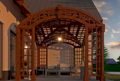 The Victorian Arch Trellis Pergola