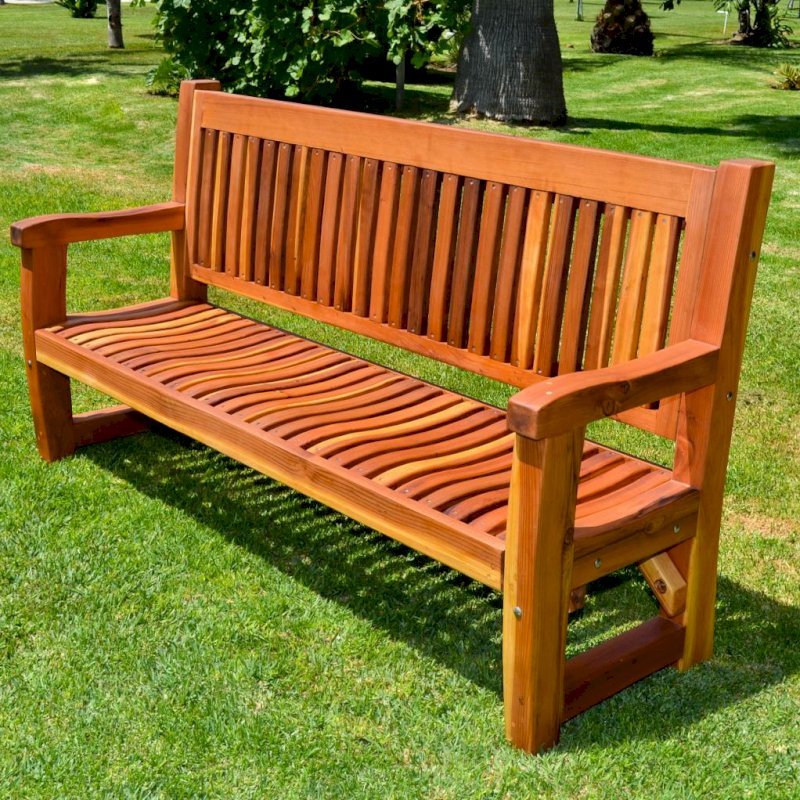 Ti Amo Benches (Options: 6 ft, California Redwood, No Cushion, No Engraving, Transparent Premium Sealant). Ti Amo Benches (Options: 6 ft, California Redwood, No Cushion, No Engraving, Transparent Premium Sealant).