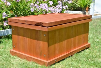 Traditional Wooden Storage Bench