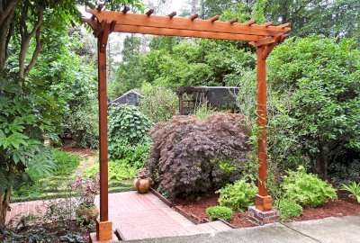 Two-Post Wood Arbor