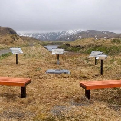 VA Wooden Bench at Alaska Maritime National Wildlife Refuge (Options: 6 ft, Mature Redwood, Extra Long Legs, No Cushion, No Engraving, Transparent Premium Sealant). This photo is at the battle ground site of the WWII battle at Attu Island and is part of the memorial to the dead from that battle with the Japanese on american soil.