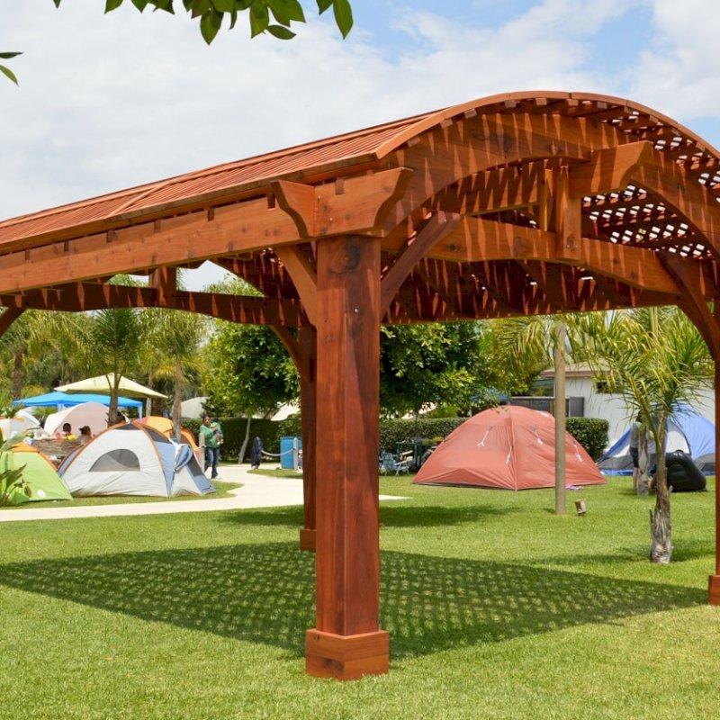 Custom Viking Pergola DIY Kits (Options: 21' L x 16' W, Mature Redwood, No Electrical Wiring Trim Kit, No Curtain Rods, Extra Thick Lumber by Custom Request, Transparent Premium Sealant). Custom Viking Pergola DIY Kits (Options: 21' L x 16' W, Mature Redwood, No Electrical Wiring Trim Kit, No Curtain Rods, Extra Thick Lumber by Custom Request, Transparent Premium Sealant).