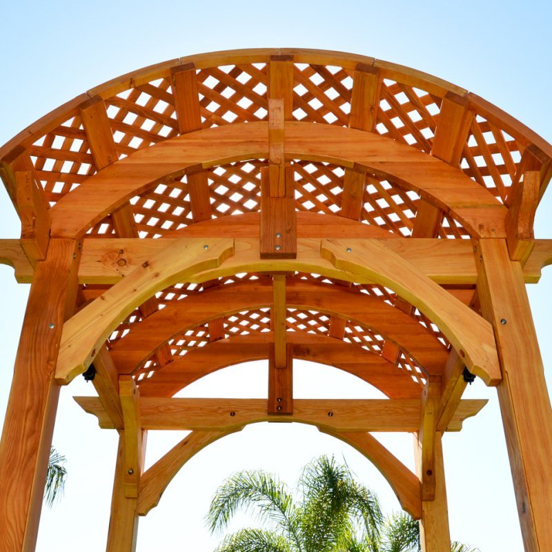 Viking Pergola DIY Kits (Options: 8' L x 8' W, Douglas-fir, No Electrical Wiring Trim Kit, No Curtain Rods, Transparent Premium Sealant). Pergola with Swing Hangers by Custom Request. Viking Pergola DIY Kits (Options: 8' L x 8' W, Douglas-fir, No Electrical Wiring Trim Kit, No Curtain Rods, Transparent Premium Sealant). Pergola with Swing Hangers by Custom Request.