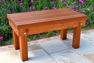 Wood Patio Bench