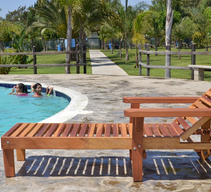 Wood Pool Lounger (Options: Single, Standard 74", Redwood, 13" H, Include Wooden Wheels, Transparent Premium Sealant). La grange style armrests & 54" L bed by custom request. Wood Pool Lounger (Options: Single, Standard 74", Redwood, 13" H, Include Wooden Wheels, Transparent Premium Sealant). La grange style armrests & 54" L bed by custom request.