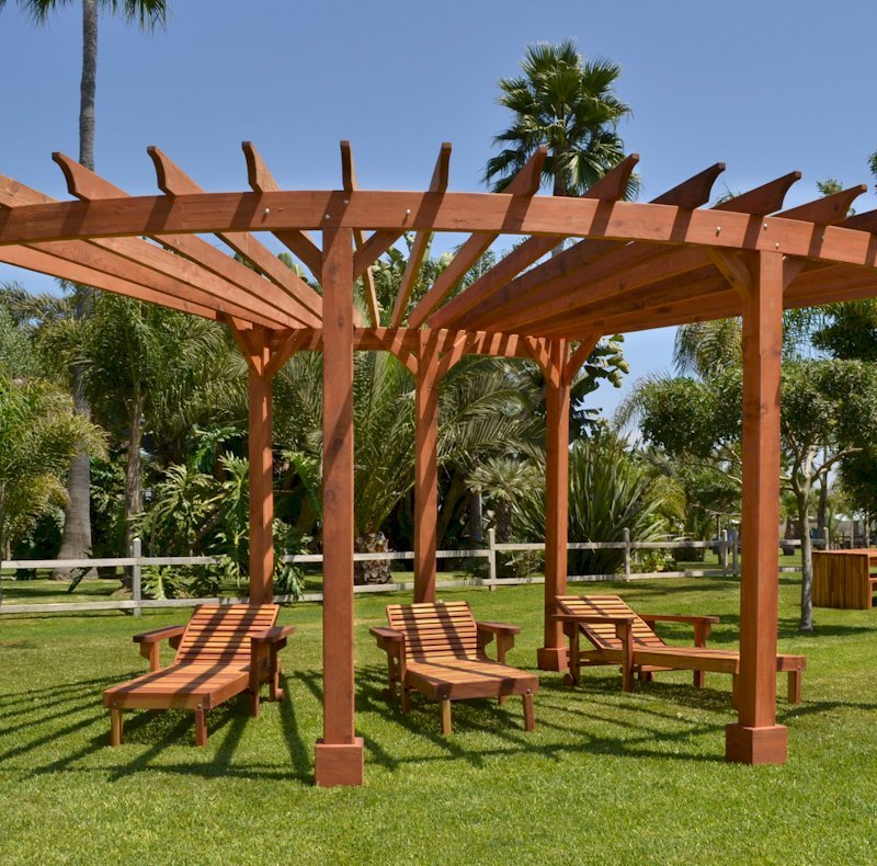 Wood Pool Lounger (Options: Single, Standard 74", Redwood, 13" H, Include Wooden Wheels, Transparent Premium Sealant). La grange style armrests & 54" L bed by custom request. Photo also shows The Fan Pergola and Maynard Table. Wood Pool Lounger (Options: Single, Standard 74", Redwood, 13" H, Include Wooden Wheels, Transparent Premium Sealant). La grange style armrests & 54" L bed by custom request. Photo also shows The Fan Pergola and Maynard Table.