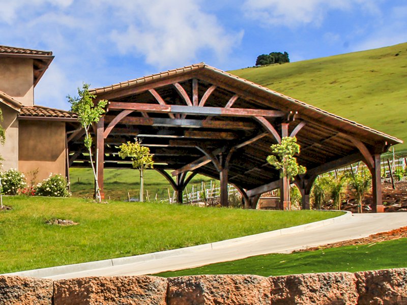 The Art of Designing &amp; Building Large Custom Redwood Pavilions