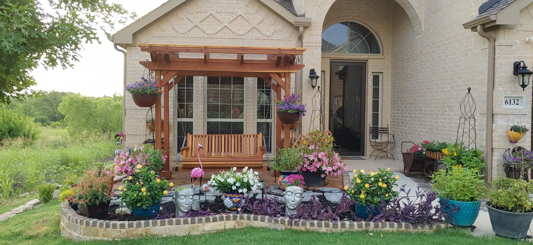 Bench Swing with Pergola - Fort Worth, Texas