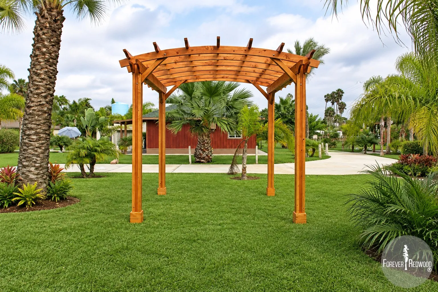 Small Arched Open Sky Pergolas
