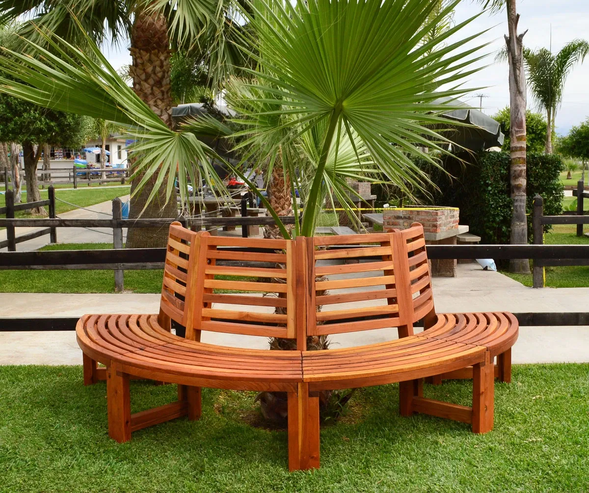 Half Circle Tree Bench
