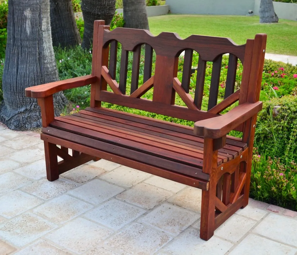 Heart Redwood Bench