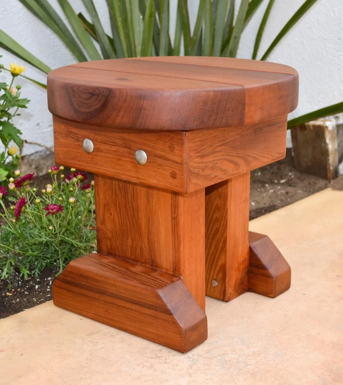 Mini 12 Inch Round Wood Side Table