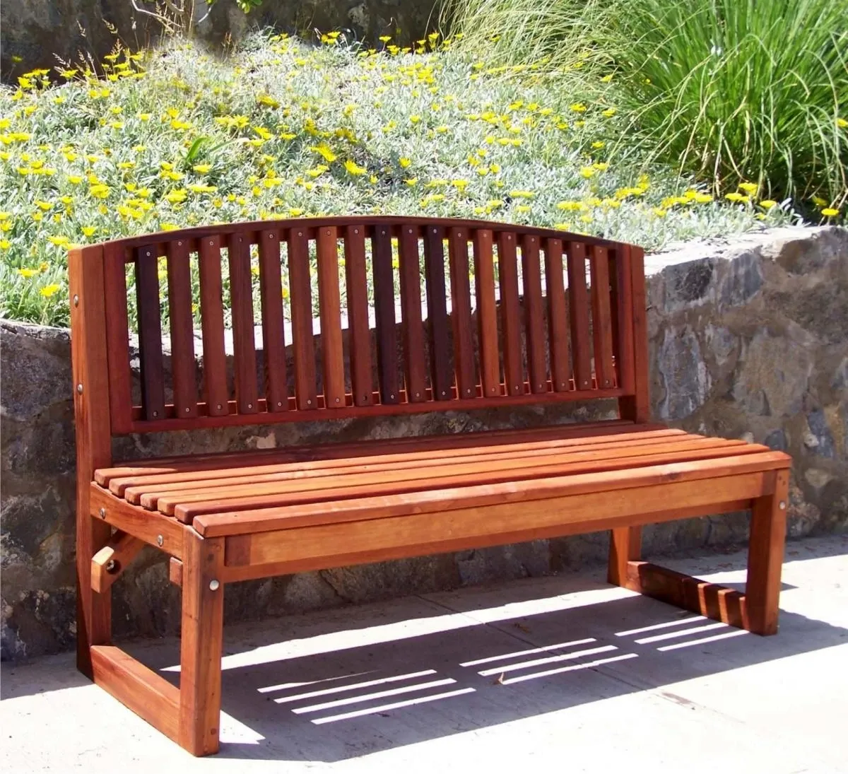Moonlight Redwood Bench