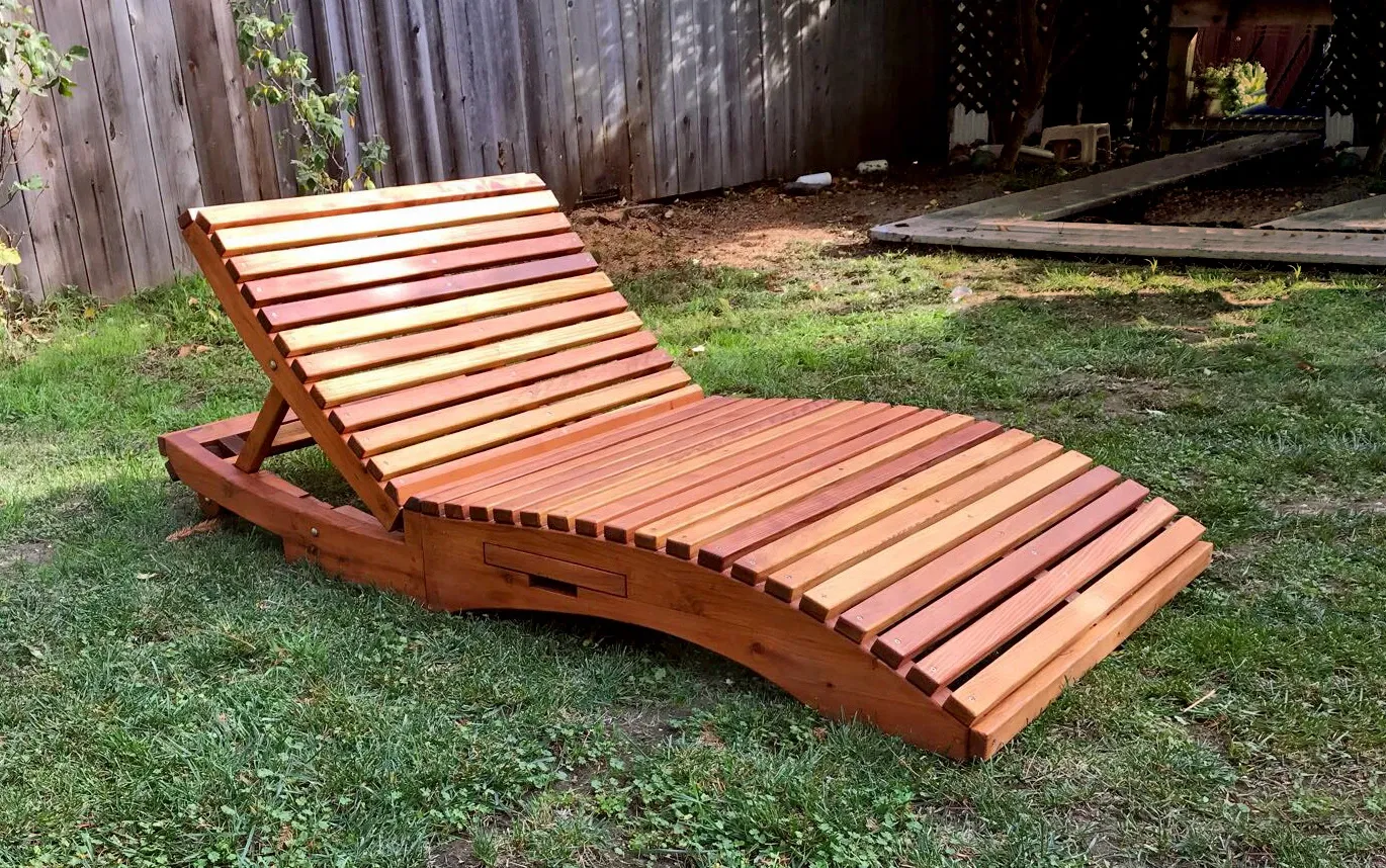 Penny Wooden Sun Lounger