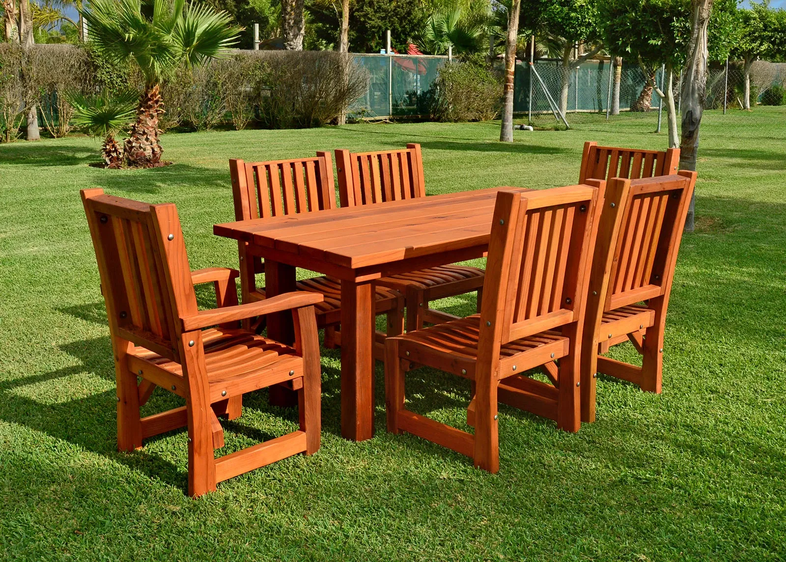 San Francisco Redwood Patio Table
