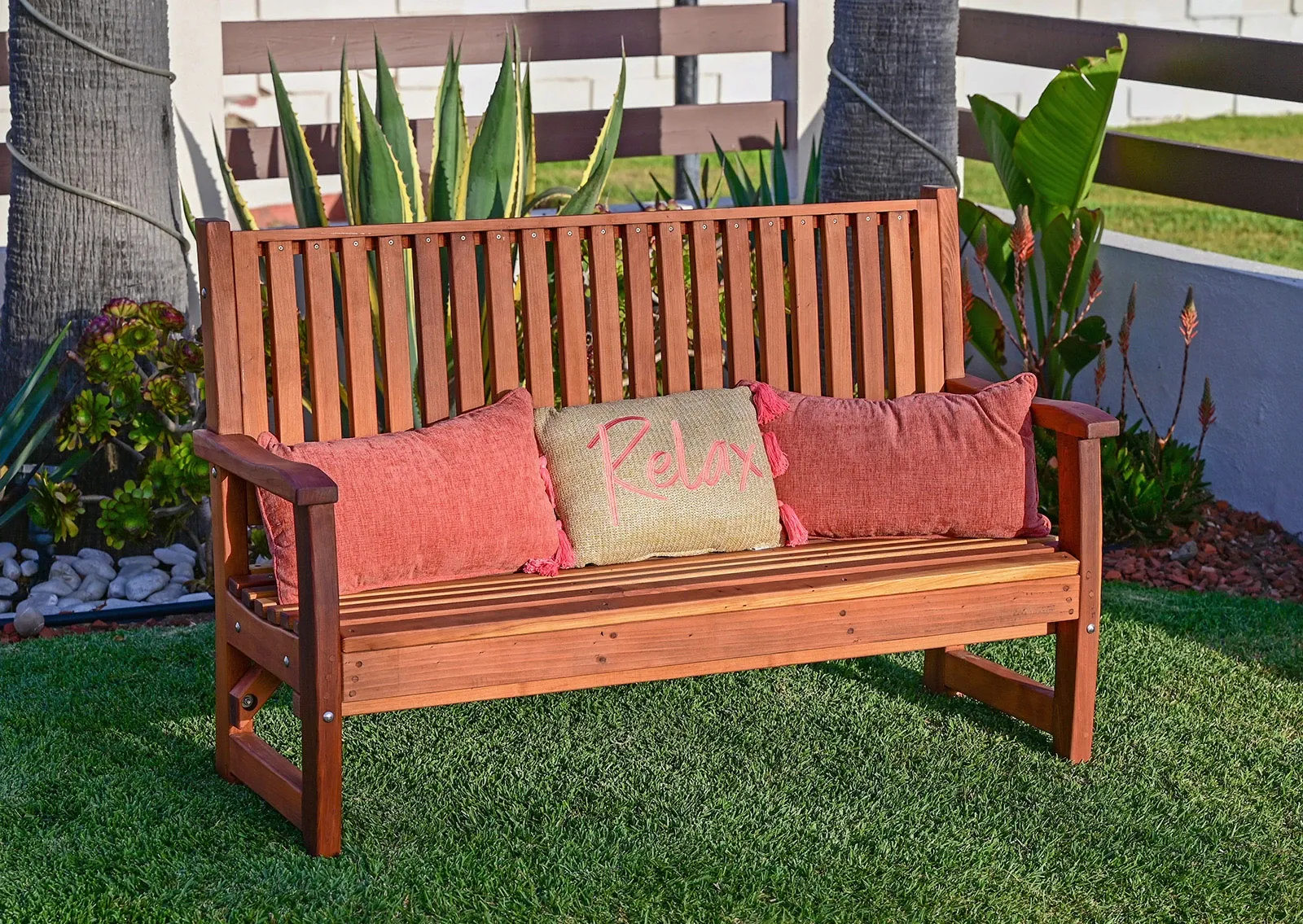 Bonsignour Handcrafted Wood Bench