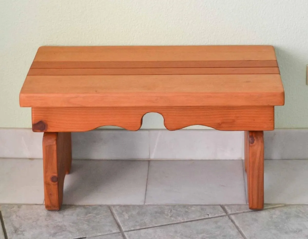 Angel's Natural Redwood Side Table