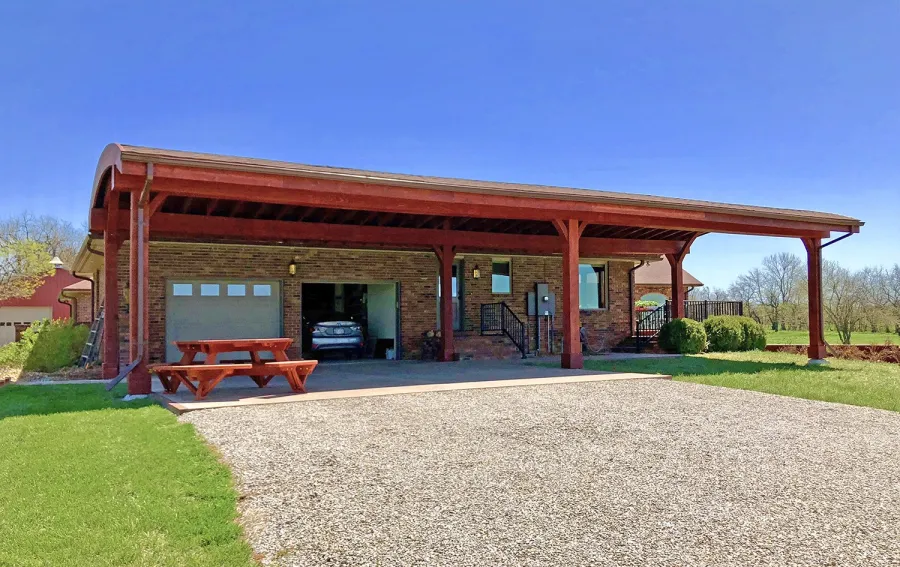Arched Thick Timber Pavilion