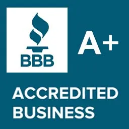 BBB Accredited Business, A+ rating