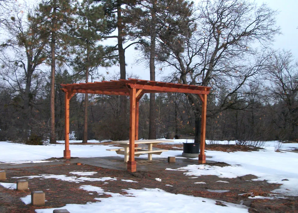 Wooden Garden Pergola for the US Forest Service in Cleveland