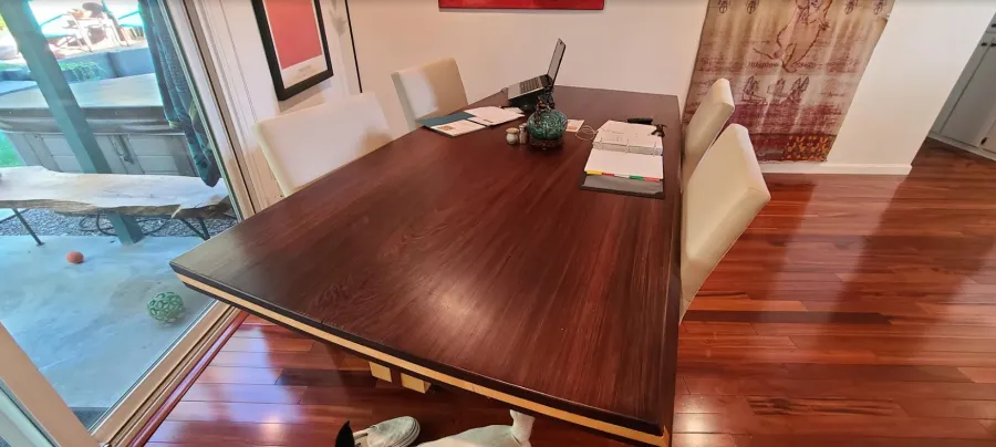 Tables at the home of Bruce O, Cambria, CA