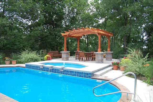 Pergolas at the home of Arched P